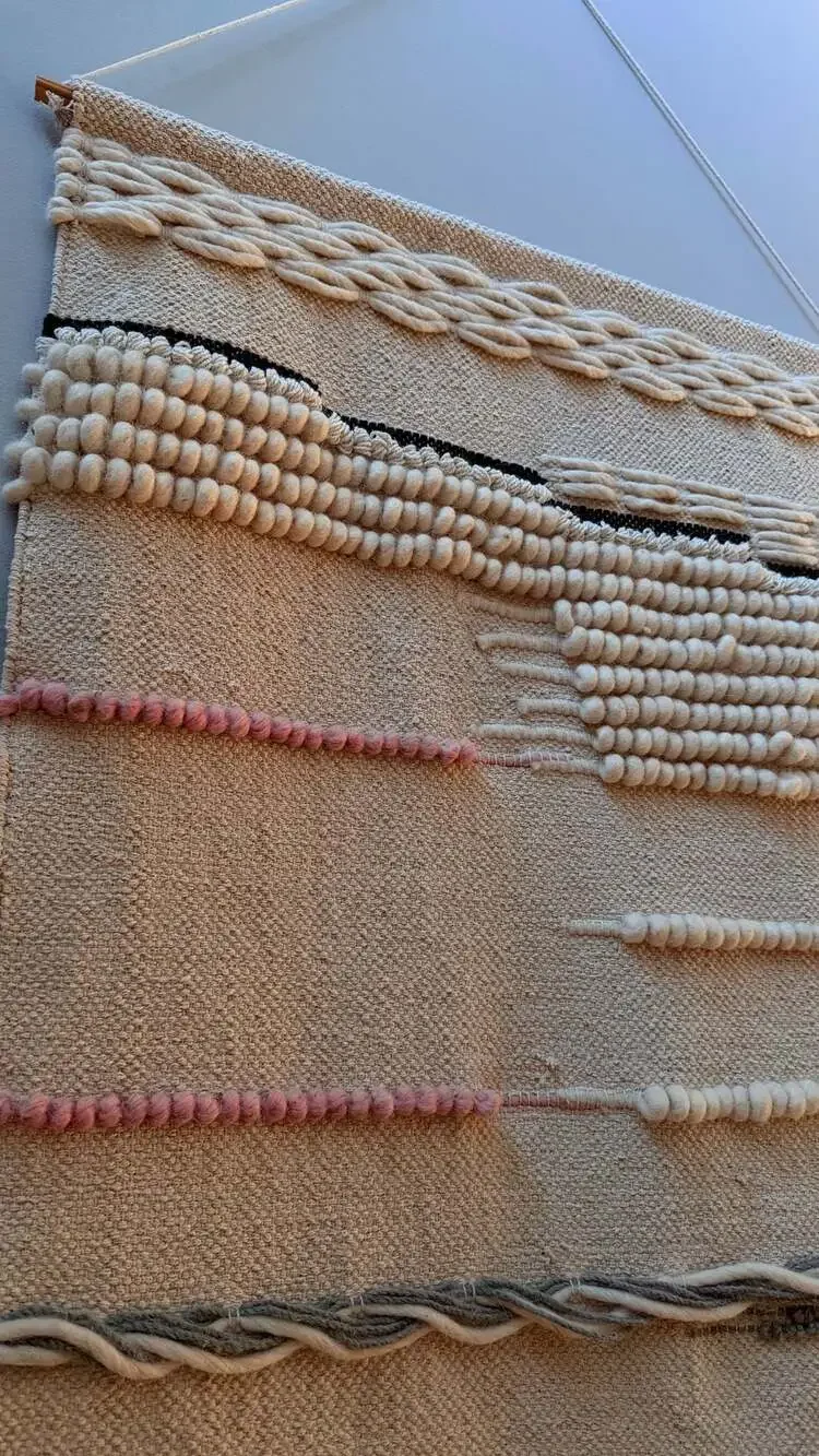 Safavieh Sedona Boho Saraj Woven Wall Art Tapestry Hanging Ivory Grey Pink